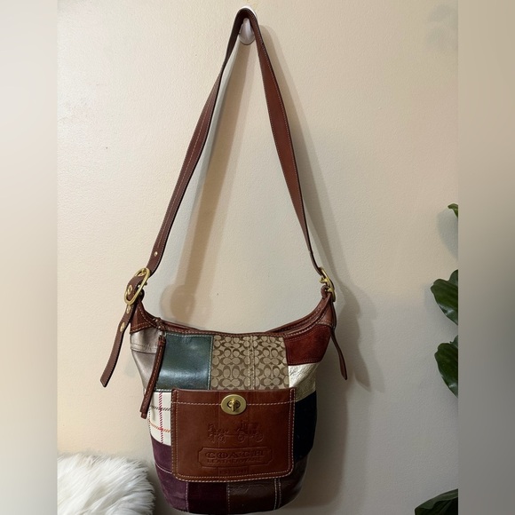 Vintage Coach Bleecker Holiday Patchwork Duffle bag#11356 - Picture 2 of 16